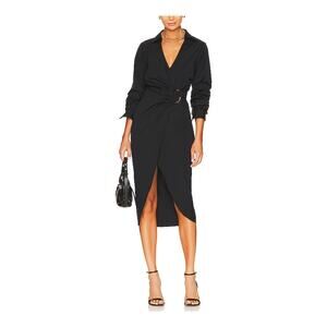 Veronica Beard Sleek Black Afton Dress Size 4